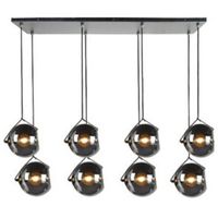 Orb smoke balk 8lichts hanglamp