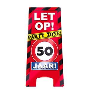 Waarschuwingsbord 50 jaar