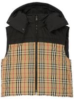 Burberry gilet matelassé à design réversible - Noir