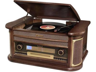 Roadstar HIF-2030BT USB-platenspeler Hout