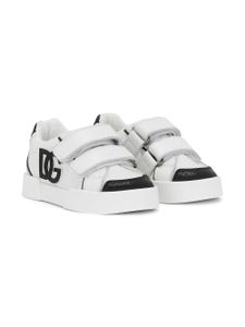 Dolce & Gabbana Kids baskets Portofino Light en cuir - Blanc