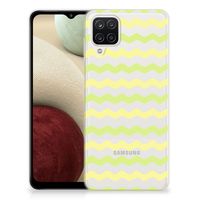 Samsung Galaxy A12 TPU bumper Waves Yellow