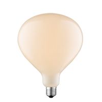 Edison Design LED lamp E27 LED filament lichtbron, Milky Globe 16/16/20.5cm, Wit, LED lamp Dimbaar, 6W 510lm 2700K, warm wit licht, geschikt voor E27 fitting - thumbnail