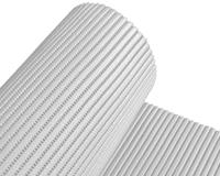 Roosterbeschermingsmat met antislip onderkant, multifunctionele pad, ladeonderlegger voor keuken, servies, gootsteen, kasten, 100% pvc, hygiënisch, breedte 65 cm, wit