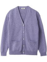 Miu Miu cardigan à design chiné - Violet