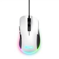 Trust Gaming GXT 922W Ybar Gaming Muis, 68% Gerecycled Plastic, RGB-Ledverlichting, 200-7200 DPI, 6 Programmeerbare Knoppen, USB Gevlochten Kabel, Wired Gaming Mouse voor PC/Laptop - Wit