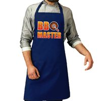 Bbq schort BBQ Master kobalt blauw voor heren   - - thumbnail