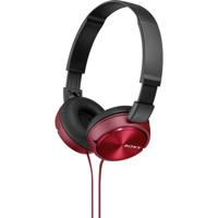 Sony MDR-ZX310 On Ear koptelefoon Kabel Rood Vouwbaar