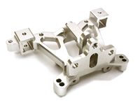 Billet Machined Rear Body Mount Support, Silver - Traxxas E-Revo 2.0 - thumbnail