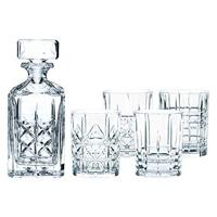 Spiegelau & Nachtmann 0098196-0 Whisky-Set, 5-Delig, Karaf Met 4 Glazen, Kristalglas, Highland, Transparant