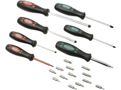 Brüder Mannesmann Mannesmann Schroevendraaierset Werkplaats 21-delig Plat, Kruiskop Pozidriv