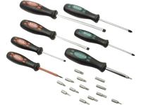 Brüder Mannesmann Mannesmann Schroevendraaierset Werkplaats 21-delig Plat, Kruiskop Pozidriv