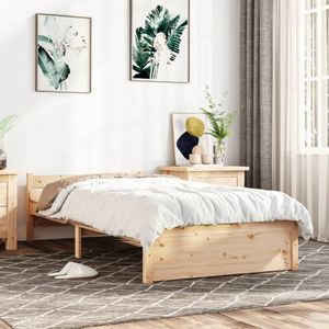 Bedframe massief hout 90x190 cm