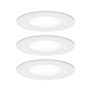 Paulmann Inbouwlamp voor badkamer Set van 3 stuks 19.5 W Wit (mat)