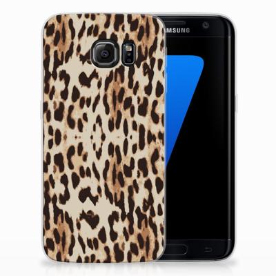 Samsung Galaxy S7 Edge TPU Hoesje Leopard