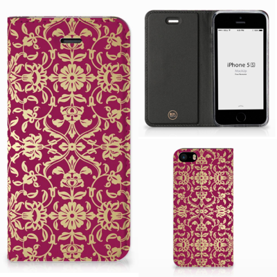 Telefoon Hoesje iPhone SE|5S|5 Barok Pink