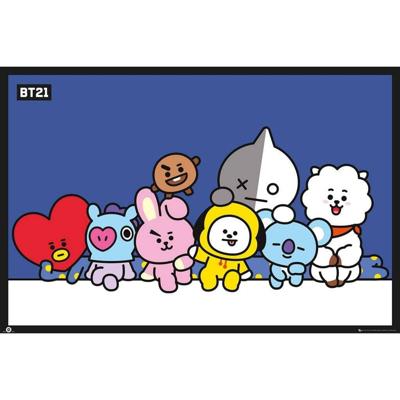 GBeye BT21 Group Blue Poster 91,5x61cm