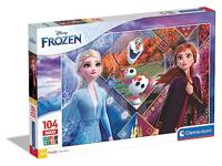 Clementoni 23739 Clementoni-23739 Supercolor Disney Frozen 2-104 Maxi onderdelen, puzzel voor kinderen, meerdere kleuren