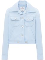 Courrèges veste boutonnée à poches poitrine - Bleu