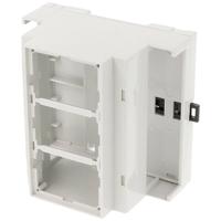 Hammond Electronics 1597DIN5MH53 DIN-rail-behuizing Open 90 x 58 x 88 PPO Lichtgrijs 1 stuk(s)