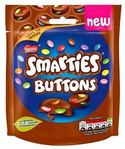 Smarties - Buttons Milk Bag 90 Gram