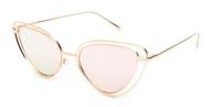 Kost zonnebril dames goud met lichtroze lens (19 020)