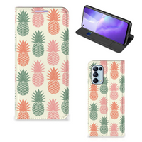 OPPO Find X3 Lite Flip Style Cover Ananas - thumbnail