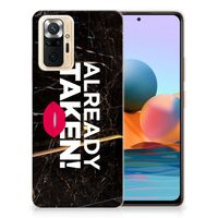 Xiaomi Redmi Note 10 Pro Siliconen hoesje met naam Already Taken Black