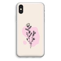 Roses are red: iPhone X Transparant Hoesje - thumbnail