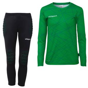 Uhlsport Prediction Keeperstenue Kids Groen Zwart