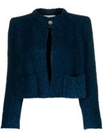 A.N.G.E.L.O. Vintage Cult 1980s bouclé cropped jack - Blauw