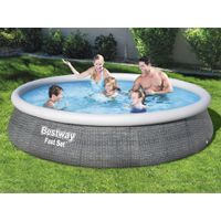 Bestway Fast Set Zwembadset met pomp opblaasbaar 396x84 cm - thumbnail