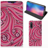 Xiaomi Mi 9 Bookcase Swirl Pink