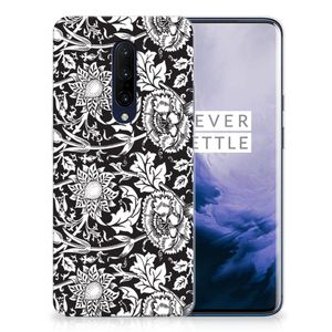 OnePlus 7 Pro TPU Case Black Flowers