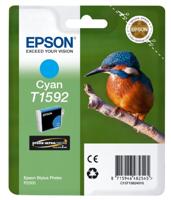 Epson T1592 inktcartridge ijsvogel, singlepack cyaan