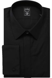 van Laack Meisterwerk Tailor Fit Gala shirt zwart, Effen