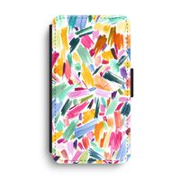 Watercolor Brushstrokes: iPhone XS Max Flip Hoesje - thumbnail