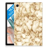 Samsung Galaxy Tab A8 2021/2022 Tablet Back Cover Marmer Goud - thumbnail