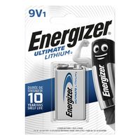 Energizer Lithium Batterij 9V | 1000 mAh | 1 stuks - ENLITHIUM9VP1 - ENLITHIUM9VP1