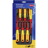 Knipex Knipex-Werk Schroevendraaierset VDE 6-delig Kruiskop Pozidriv, Kruiskop Phillips