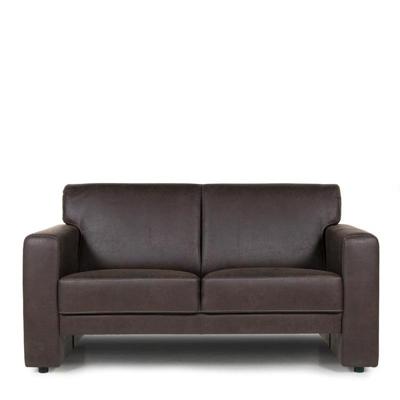 2 zitsbank Albany | Microleder  | Donkerbruin