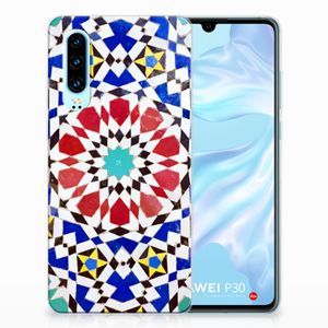 Huawei P30 TPU Siliconen Hoesje Mozaïek