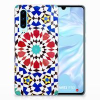 Huawei P30 TPU Siliconen Hoesje Mozaïek - thumbnail