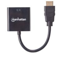 Manhattan 151467 video kabel adapter 0,3 m HDMI Type A (Standaard) VGA (D-Sub) Zwart - thumbnail