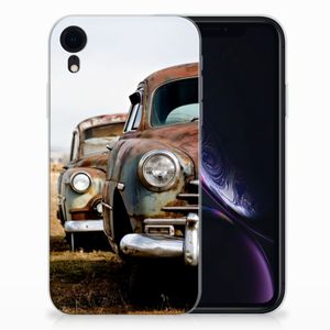 Apple iPhone Xr Siliconen Hoesje met foto Vintage Auto