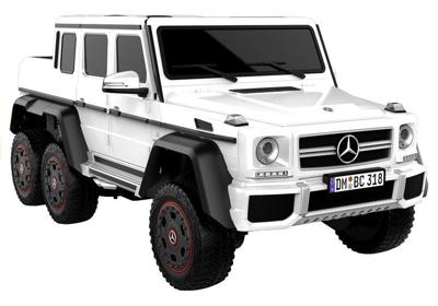 Viking Choice  Elektrische kinderauto Mercedes G63 - 6 wielen – Wit