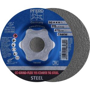 PFERD 64188115 CC-GRIND-FLEX 115 SG STEEL COARSE Schuurschijf Diameter 115 mm Boordiameter 22.23 mm 10 stuk(s)