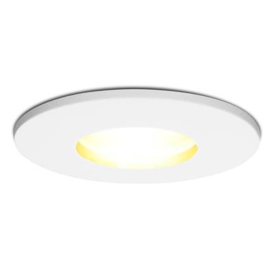 Barcelona - LED Inbouwspots - 4 Watt 345 lumen - 2700K Warm wit - GU10 - Dimbaar - Rond - IP44 voor badkamer, buiten en binnen - Wit