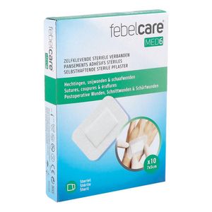 Febelcare Med6 Zelfkl. Steriele Verband.7x5cm 10st