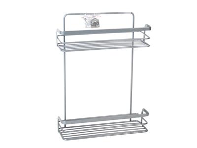 Hangend Doucherek 2 Laags - Geschikt voor douchedeur of douchewand - 26x11x35cm Hangend Doucherek 2 Laags - Geschikt voor douchedeur of douchewand - 26x11x35cm